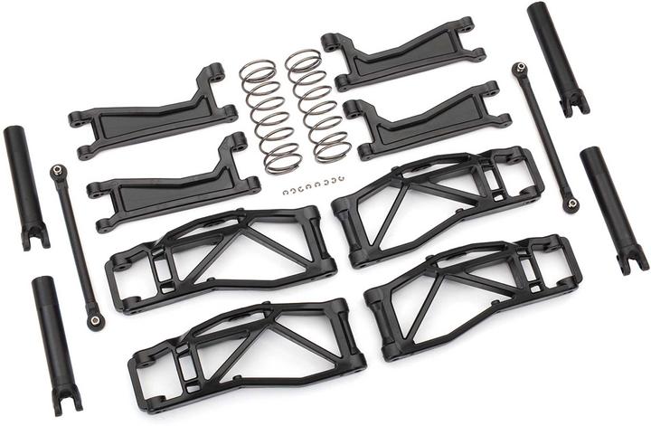 Actual product image Traxxas Wishbone set WideMaxx black control arms tie rods +Fed