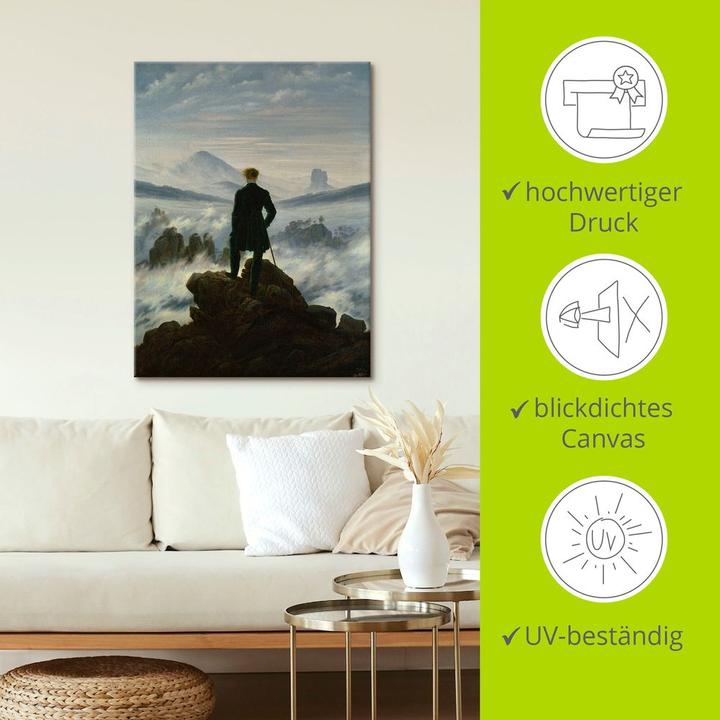Actual product image Artland The traveller above the sea of fog. Around 1818 T6QN (45 x 60 cm)
