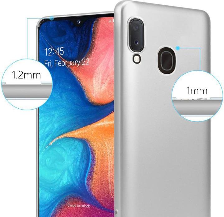 Image du produit Cadorabo Coque TPU Matt Metallic (Samsung Galaxy A20e, Samsung Galaxy A10e)