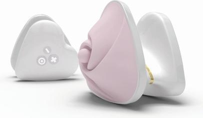 Actual product image Mystim Hearts Desire Lay-On Vibrator Rose