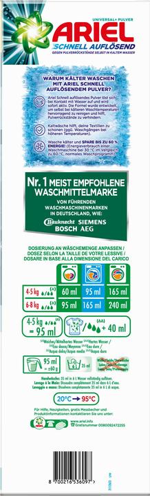 Produktbild Ariel Unstoppables (100 Waschgänge, Waschpulver)