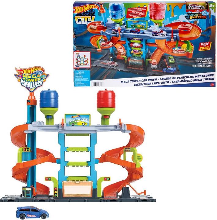 Actual product image Hot Wheels HW City Mega Tower Car Wash