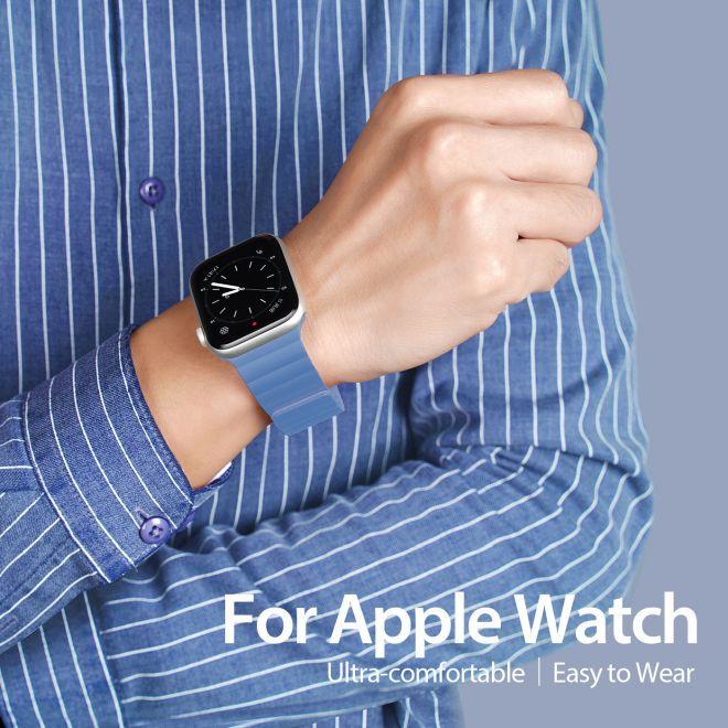Actual product image Dux Ducis magnetic strap watch strap 7/6/5/4/3/2 (40 mm, 38 mm, 41 mm, Silicone, Apple Watch Series 2, Apple Watch Series 3, Apple Watch Series 1, Apple Watch Series 4, Apple Watch Series 5, Apple Watch Series 6, Apple Watch Series 7, Apple Watch Series 8, Apple Watch Series 9, Apple Watch SE)