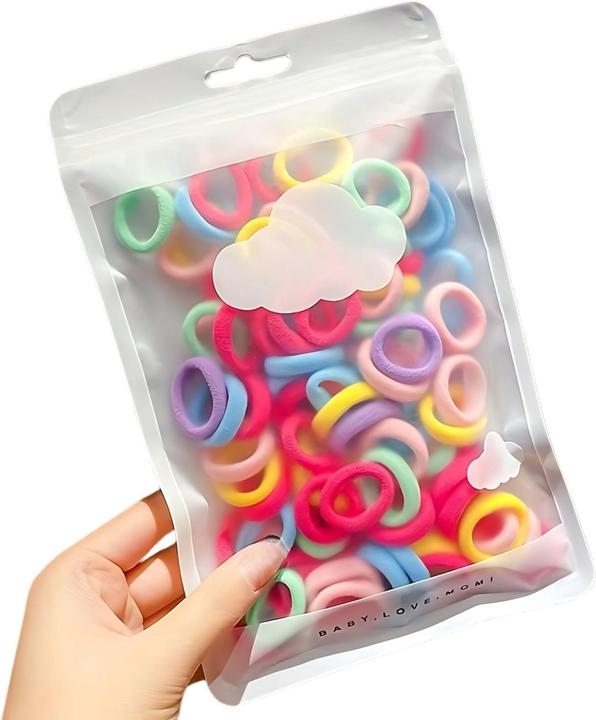 Produktbild Milkii Multicolor Haargummi (100 Stk.) - Macrons (Schmuck)
