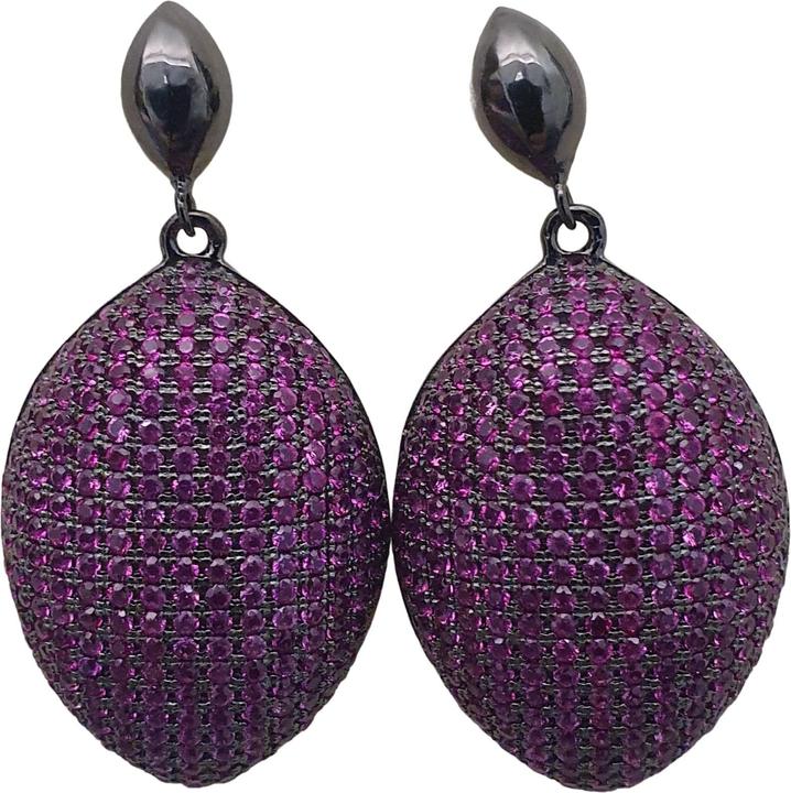 Image du produit L'Officiel Orecchino a buco con pavè di zirconi ametista