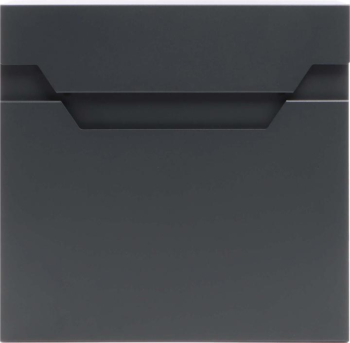 Actual product image XPOtool Letterbox Anthracite V61 with Newspaper Compartment and Soft Close Lockable Wall Postbox Mail Box