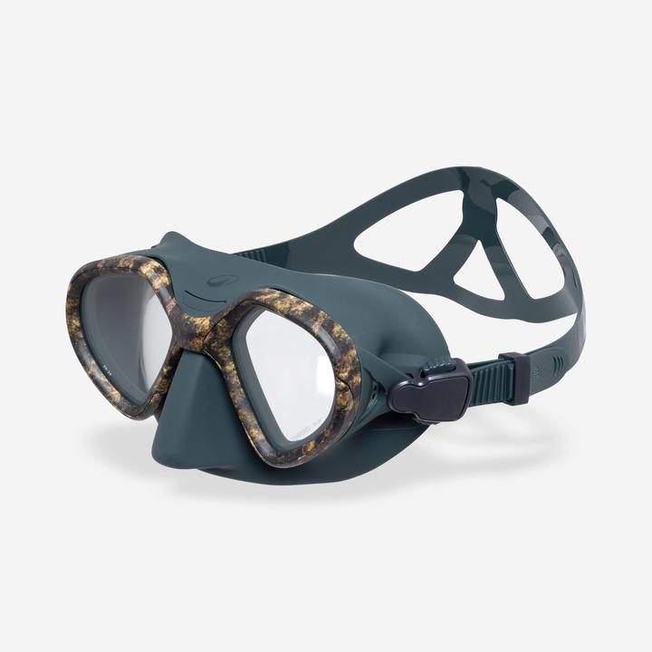 Actual product image Subea Tauchmaske Apnoetauchen Antibeschlag kleines Volumen - 500 Dual LV camouflage
