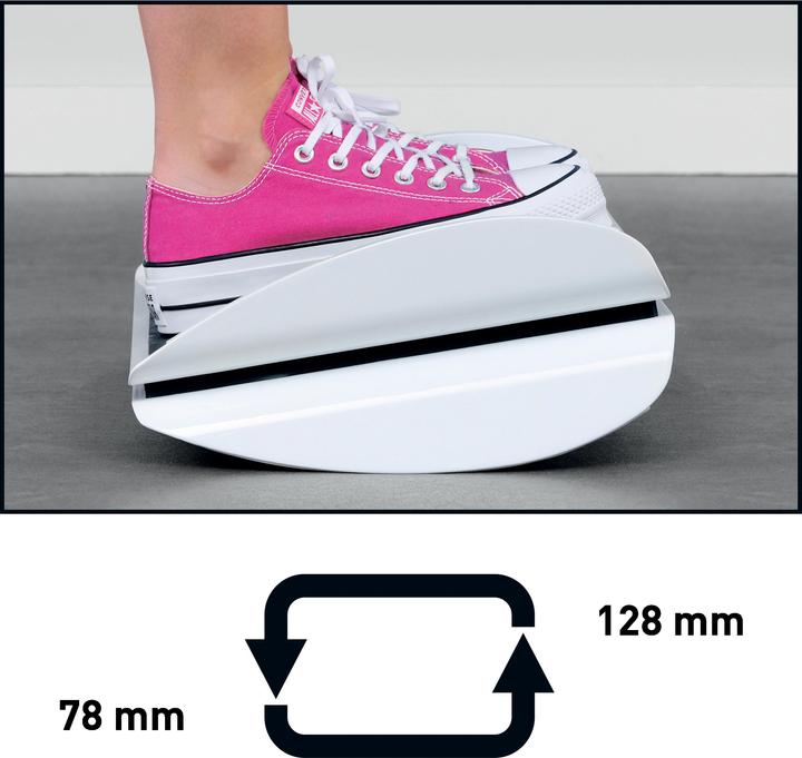 Actual product image Leitz WOW ergonomically adjustable footrest (51 x 13.5 x 30 cm)