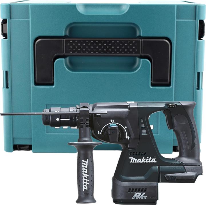 Actual product image Makita DHR 243 RMJ B Cordless combi hammer 18 V 2.0 J SDS-Plus black + 2x rechargeable battery 4.0 Ah + (Rechargeable battery operated, 18 V)