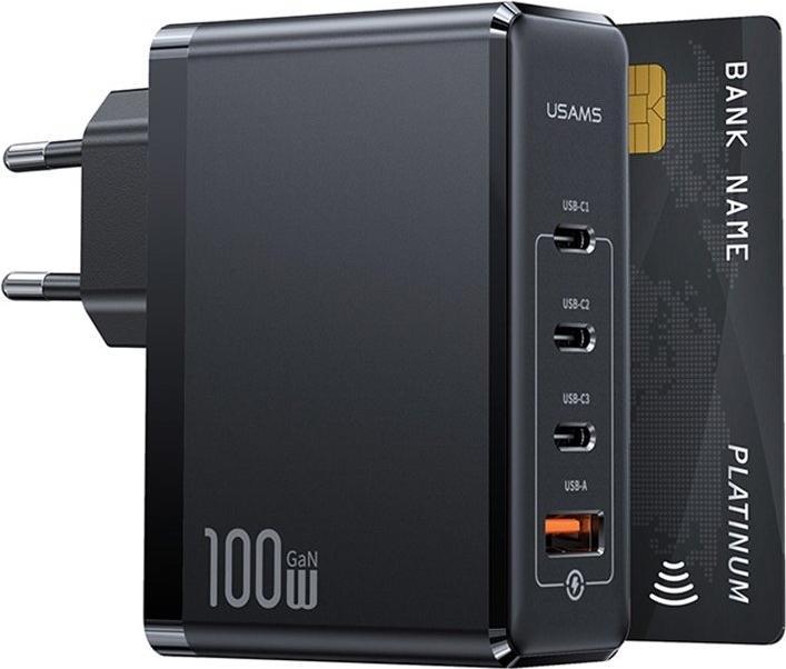 Immagine prodotto Usams Caricabatterie veloce GaN a 4 porte da 100W (100 W)