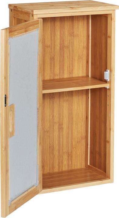 Immagine prodotto Relaxdays Pensile da Bagno, Bambù (35 x 20 x 66 cm)