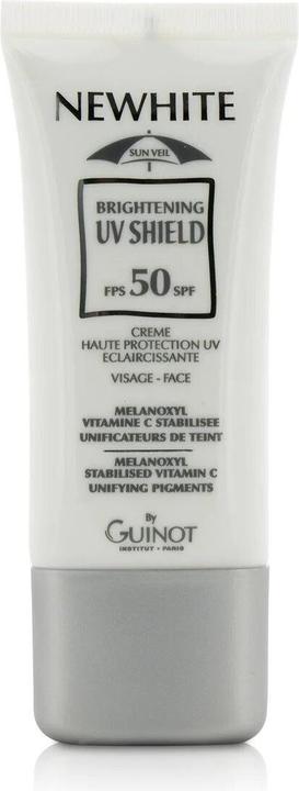 Actual product image Guinot Newhite Brightening UV Shield SPF50 30ml (Suntan cream, SPF 50, 30 ml)