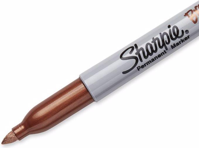 Actual product image Sharpie Feiner Permanentmarker (Gold, Grey, 1 mm, 1 x)