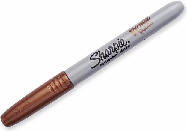 Actual product image Sharpie Feiner Permanentmarker (Gold, Grey, 1 mm, 1 x)