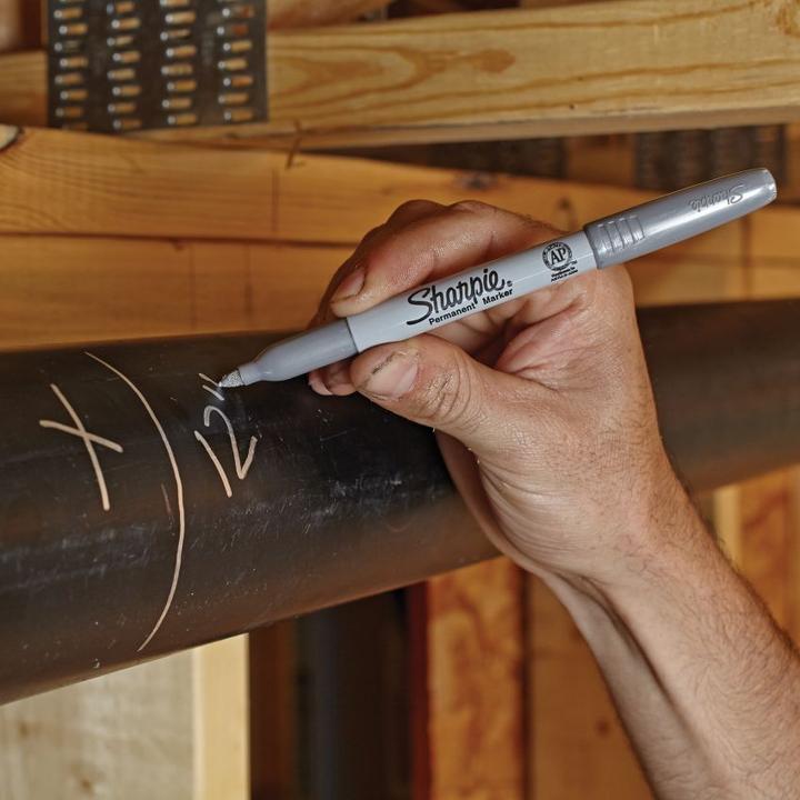Actual product image Sharpie Feiner Permanentmarker (Gold, Grey, 1 mm, 1 x)