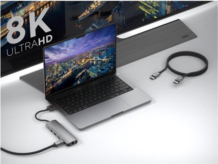 Produktbild LINQ Connects DisplayPort Stecker -> DisplayPort Stecker LQ48025 grey (2 m, DisplayPort)