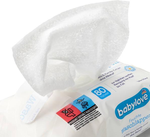Actual product image dm babylove Wet washcloths