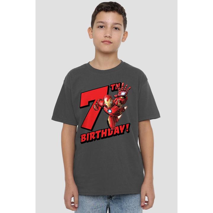 Produktbild Iron Man TShirt 7. Geburtstag (140)