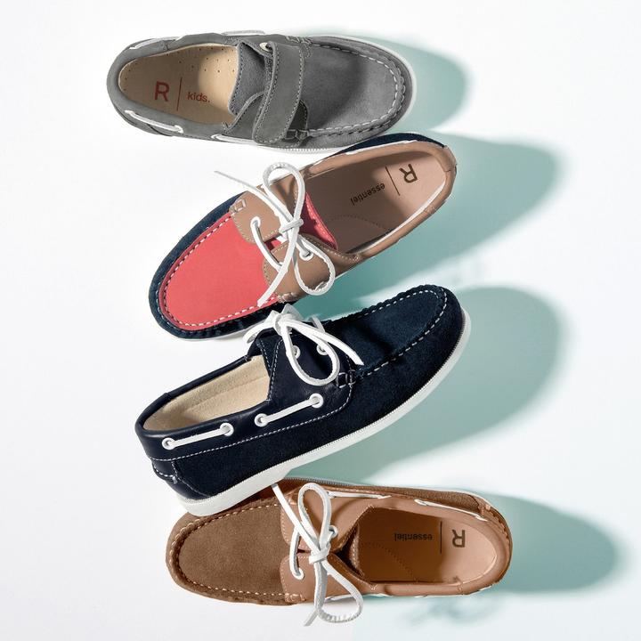 Actual product image La Redoute Collections Boat shoes with velcro fastening (26)