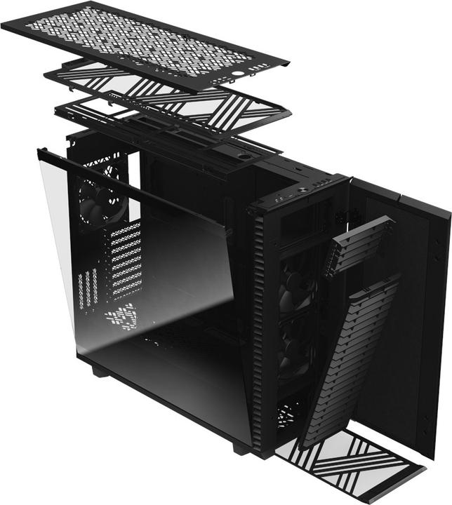 Produktbild Fractal Define 7 XL Black TG Dark (ATX, mATX, Mini-ITX, E-ATX)
