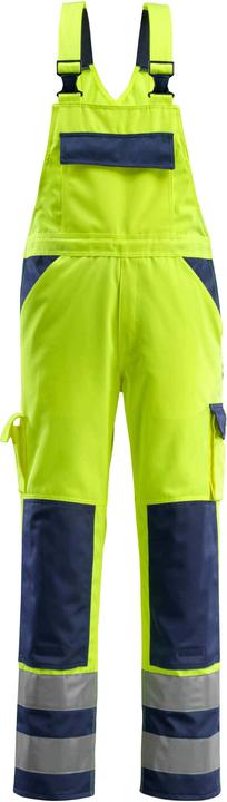 Actual product image Mascot High-visibility dungarees "Barras" yellow/navy, size 44 (44)