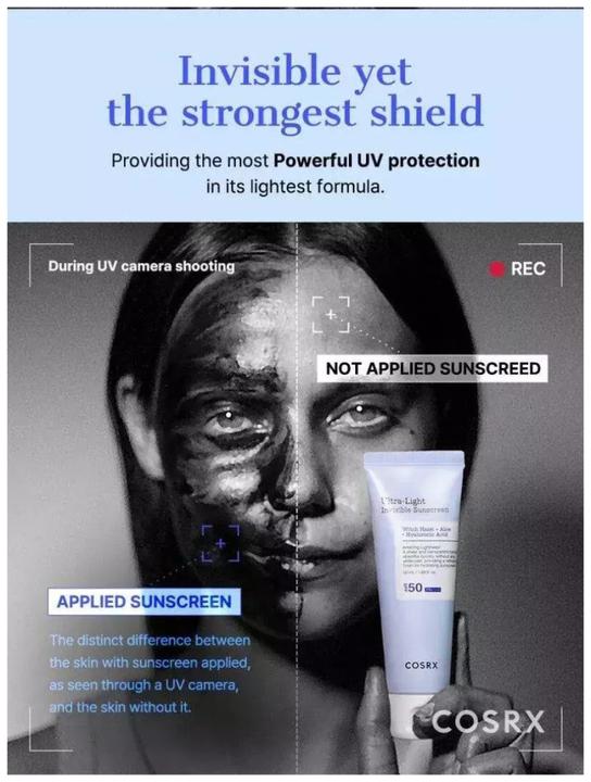 Actual product image Cosrx Ultra-Light Invisible Sunscreen (Suntan cream, SPF 50, 50 ml)