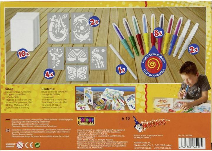 Actual product image Malinos Blopens Airbrush Pens (Multicoloured, 10 x)