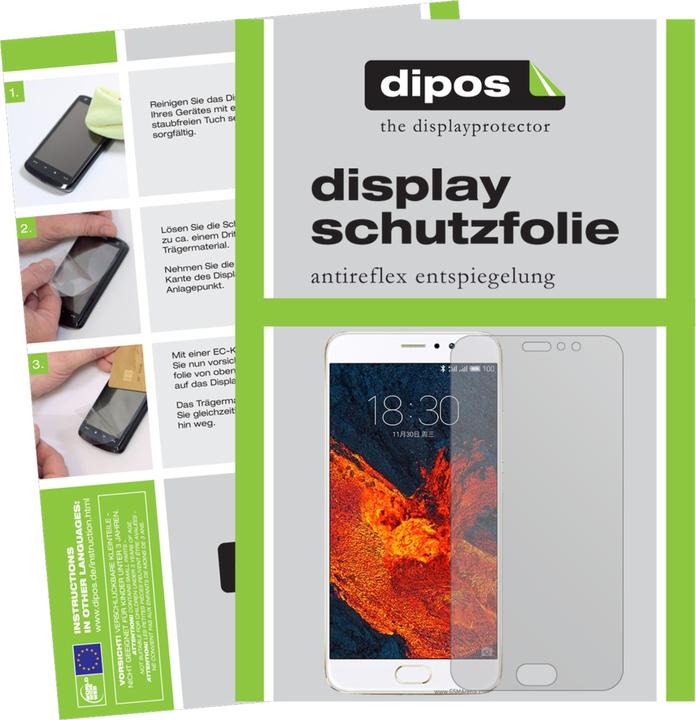 Produktbild Dipos Displayschutzfolie Antireflex (2 Stück, Meizu Pro 6 Plus)