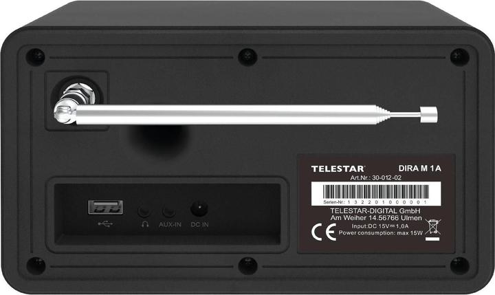 Actual product image Telestar Dira M 1 A (FM, DAB+, VHF, Web radio, Wi-Fi, Bluetooth)