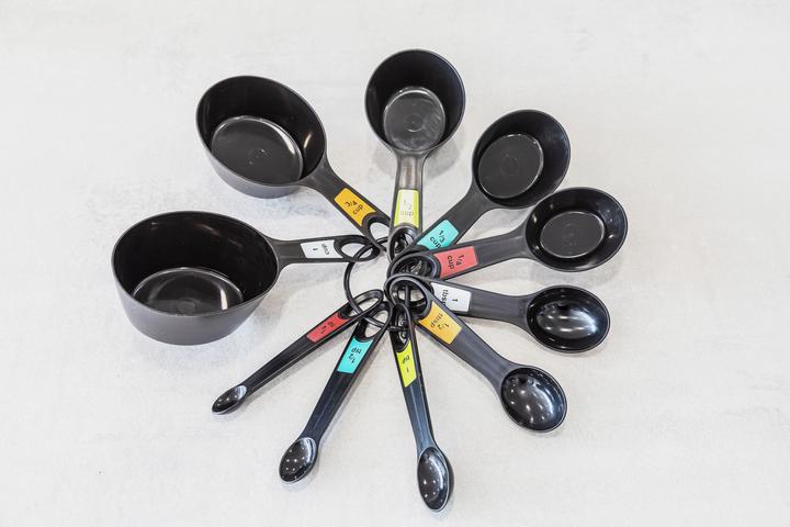 Actual product image Kitchen Craft Measuring Cup and Measuring Spoon Set (120 ml)