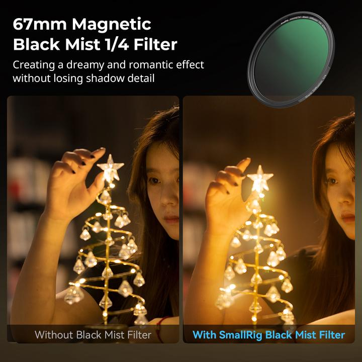 Produktbild SmallRig 5-in-1 Attachable Filter Kit (67 mm, Black Mist Filter)