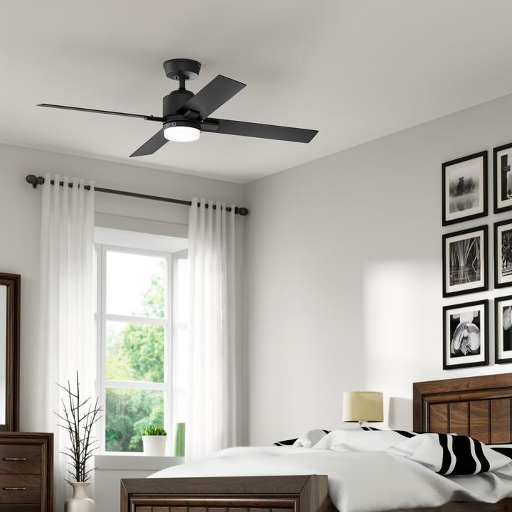 Actual product image Hunter Fans DC Deckenventilator Mila Schwarz mit LED & Fernbedienung (44 dB)