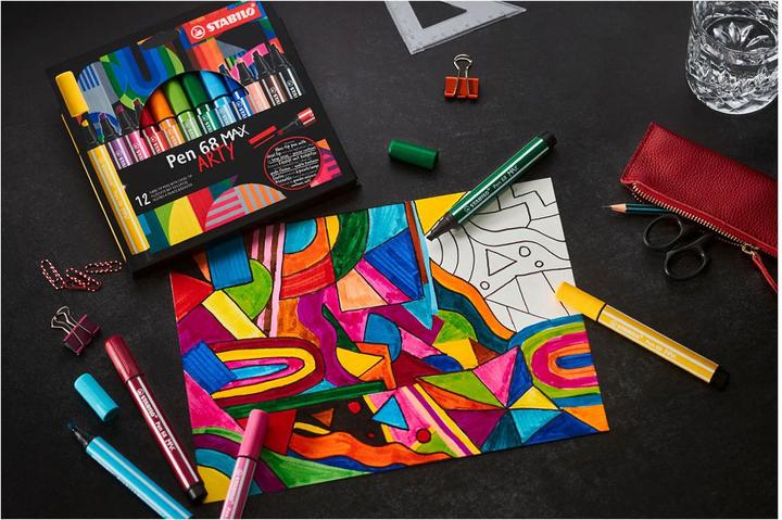 Produktbild STABILO Pen 68 Max Arty (Mehrfarbig, 12 x)