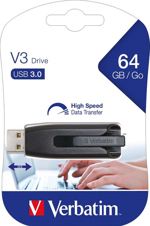 Actual product image Verbatim 64gb Store N Go V3 Drive (64 GB, USB-A, USB 3.0)