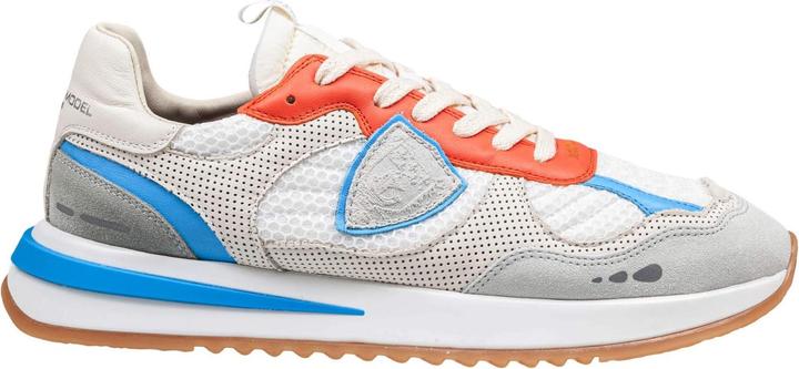 Produktbild Philippe Model olympique sneakers in leather and fabric color white, grey and orange (40)