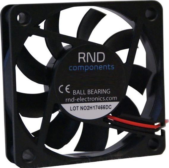 Immagine prodotto RND Components Ventilatore assiale brushless DC 60x60x15mm 24V 31,8m³/h (60 mm)