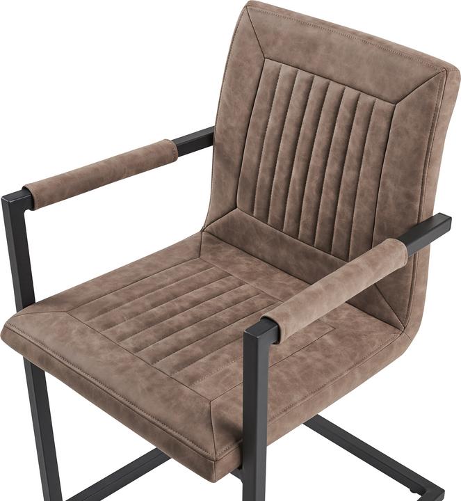 Produktbild Beliani Esszimmerstuhl Kunstleder braun 2er Set BRANDOL
