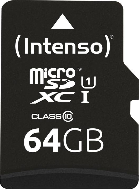 Produktbild Intenso UHS-I Premium (64 GB, microSDXC, U1, UHS-I)