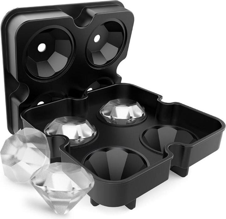 König Design Silikon Eiswürfelform Diamant Eisform Whisky Runden Ice Ball Eiswürfelbehälter