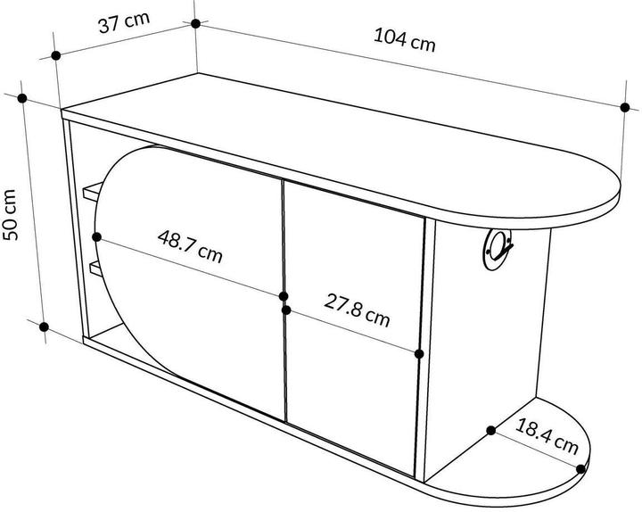 Immagine prodotto Skye Decor Nova (104 x 37 x 50 cm)