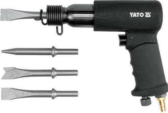 Immagine prodotto Yato MARTELLO PNEUMATICO + 4 SCALPELLI 0990 (Aria compressa)