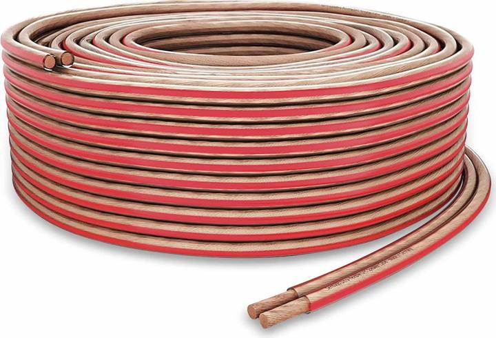 Produktbild Purelink Lautsprecherkabel, 2x2,5 mm² 100 m, transparent, OFC (100 m, 2.50 mm²)