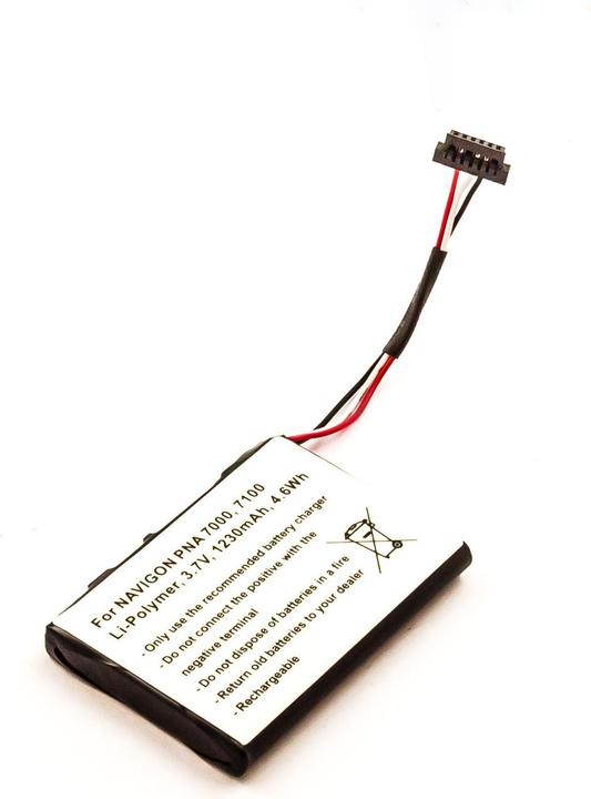 Image du produit AGI Batterie compatible avec Navigon Transonic PNA 7100 - Batterie - 1.230 mAh