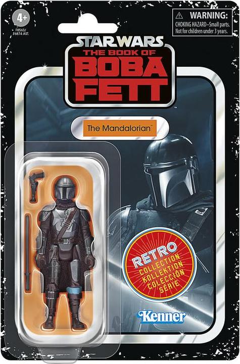 Actual product image Hasbro Star Wars: The Book of Boba Fett Retro Collection Action Figure The Mandalorian 10 cm