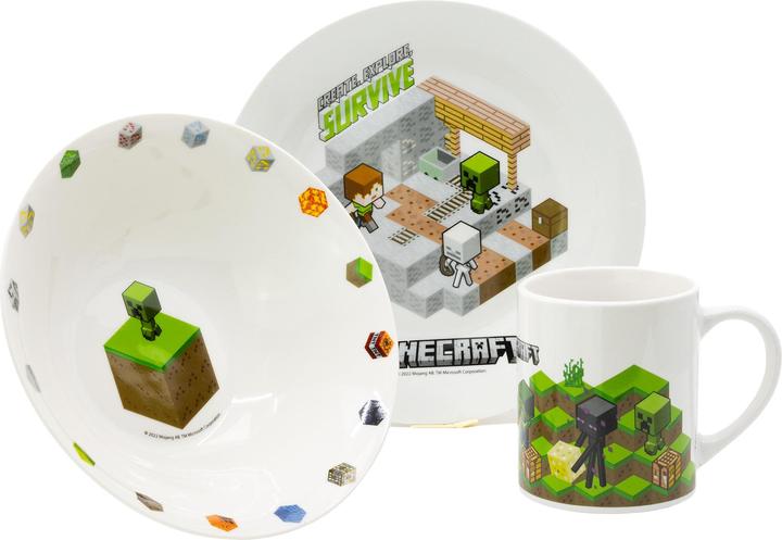 Immagine prodotto Stor Minecraft - Set regalo di 3 pezzi in ceramica (40485)