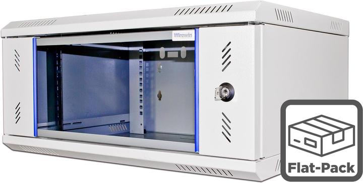 Produktbild Wirewin Wandschrank 600X450X4U Pro 2nd Gen FP 19 / 4HE / Hellgrau (10.86 HE, 19 Zoll Rack)