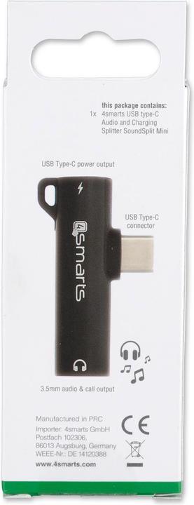Actual product image 4smarts SoundSplit Mini (USB Type C, USB Type C, 3.5mm)