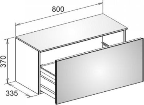 Produktbild Keuco Sideboard ROYAL REFLEX 800x370x335mm ant