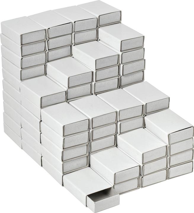 Immagine prodotto VBS Scatole di fiammiferi XXL "Bianco", 5 cm, 100 pezzi
