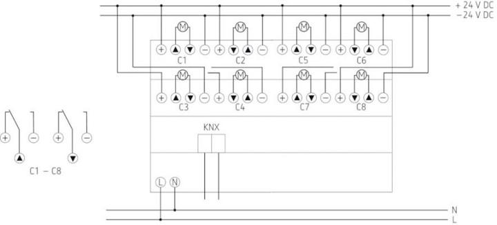 Produktbild Theben JM 8 T 24V KNX (Heizungsaktor)